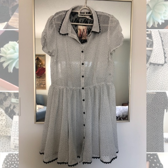 Sheer polka dot dress - Picture 1 of 5
